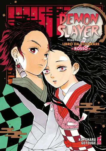 DEMON SLAYER KIMETSU NO YAIBA - LIBRO DA COLORARE - ROSSO