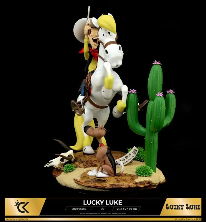 LUCKY LUKE - Lucky Luke & Jolly Jumper 1/6 Polystone Statue