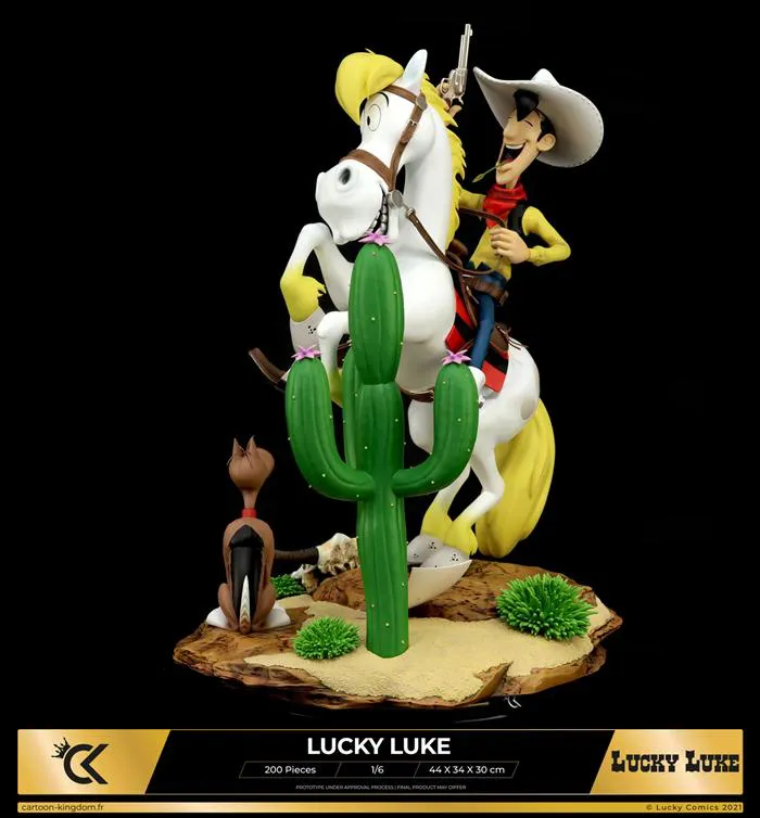 LUCKY LUKE - Lucky Luke & Jolly Jumper 1/6 Polystone Statue