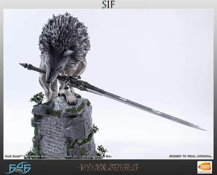 DARK SOULS - The Great Grey Wolf Sif Polystone Statue
