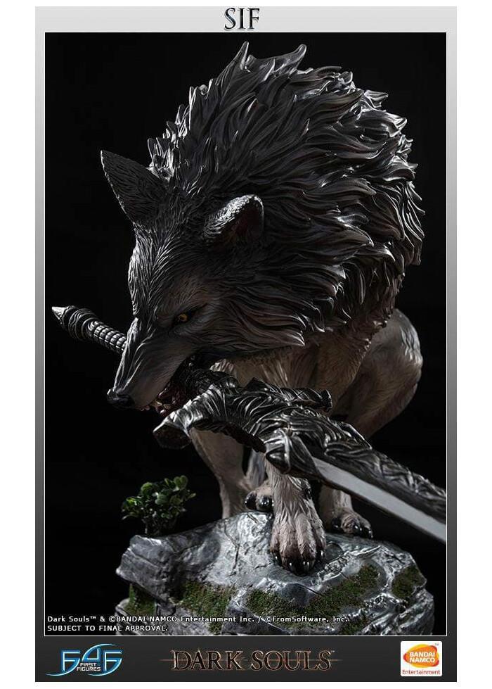 DARK SOULS - The Great Grey Wolf Sif Polystone Statue