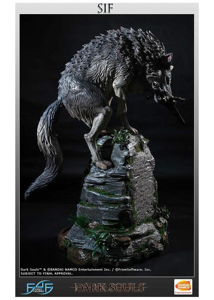 DARK SOULS - The Great Grey Wolf Sif Polystone Statue