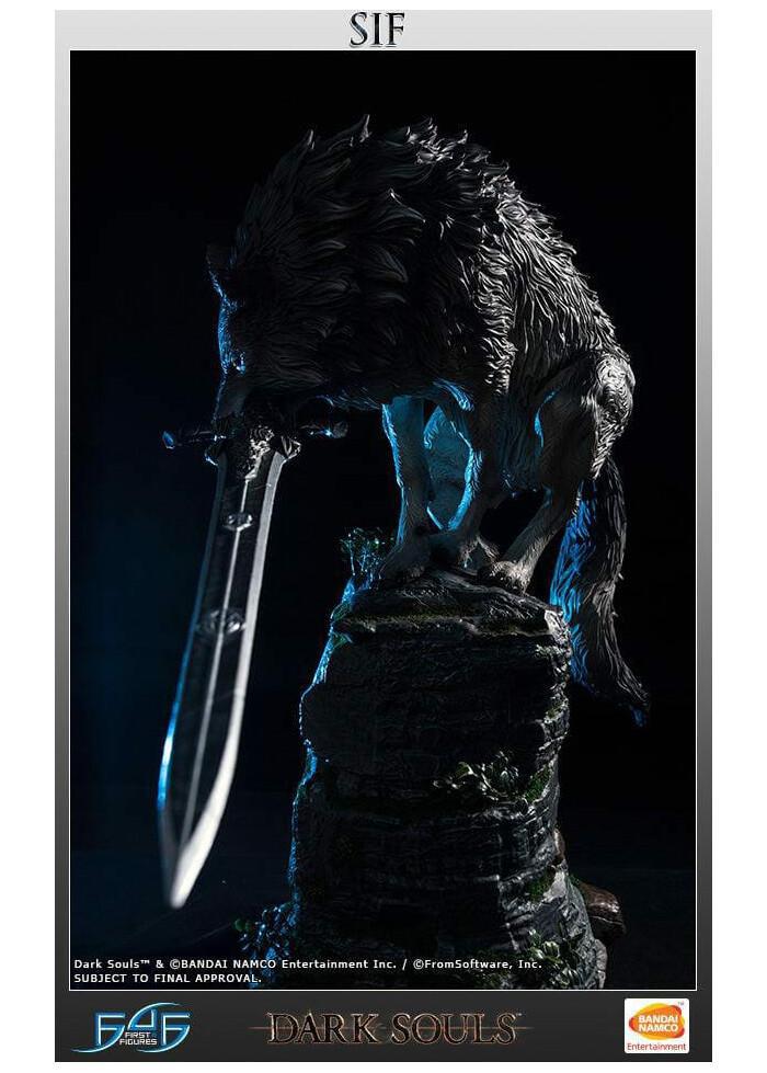 DARK SOULS - The Great Grey Wolf Sif Polystone Statue