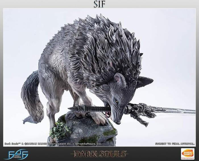 DARK SOULS - The Great Grey Wolf Sif Polystone Statue