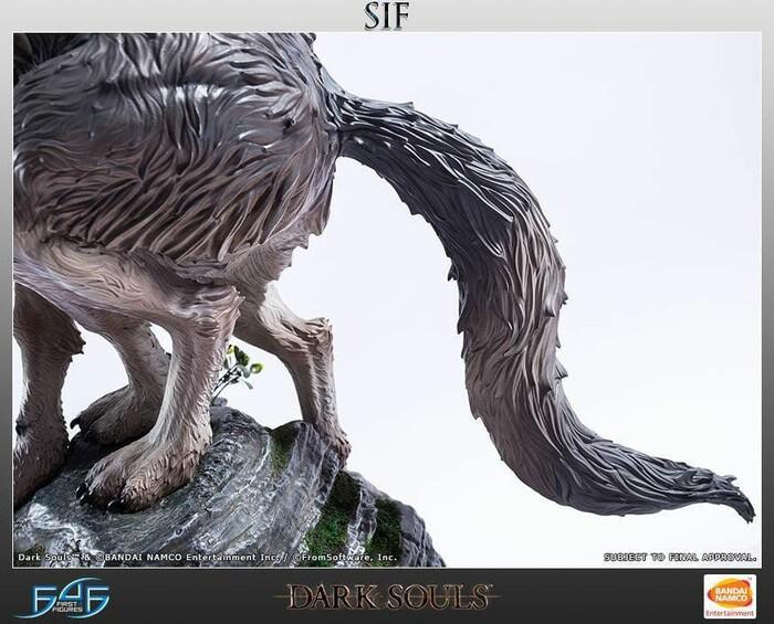 DARK SOULS - The Great Grey Wolf Sif Polystone Statue