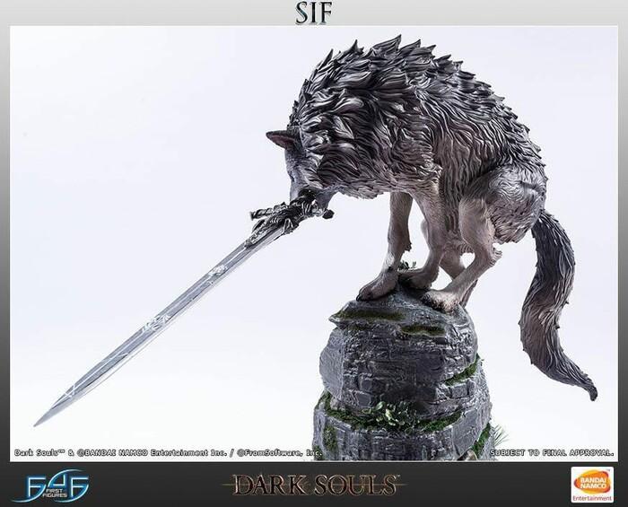 DARK SOULS - The Great Grey Wolf Sif Polystone Statue