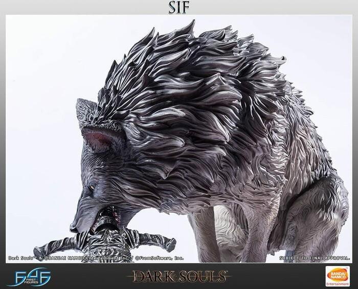 DARK SOULS - The Great Grey Wolf Sif Polystone Statue