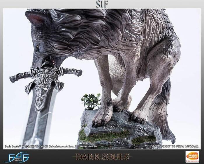 DARK SOULS - The Great Grey Wolf Sif Polystone Statue