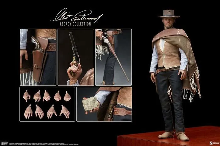 THE GOOD THE BAD THE UGLY - il buono il brutto il cattivo - Clint Eastwood Legacy Collection - The Man With No Name 1/6 Action Figure 12"