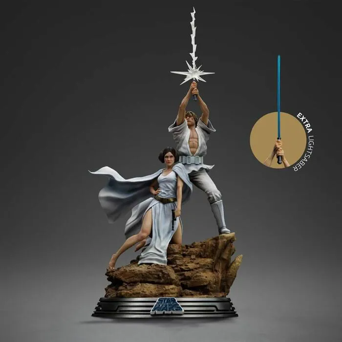 STAR WARS - Luke and Leia 1/10 Deluxe Art Scale Statue
