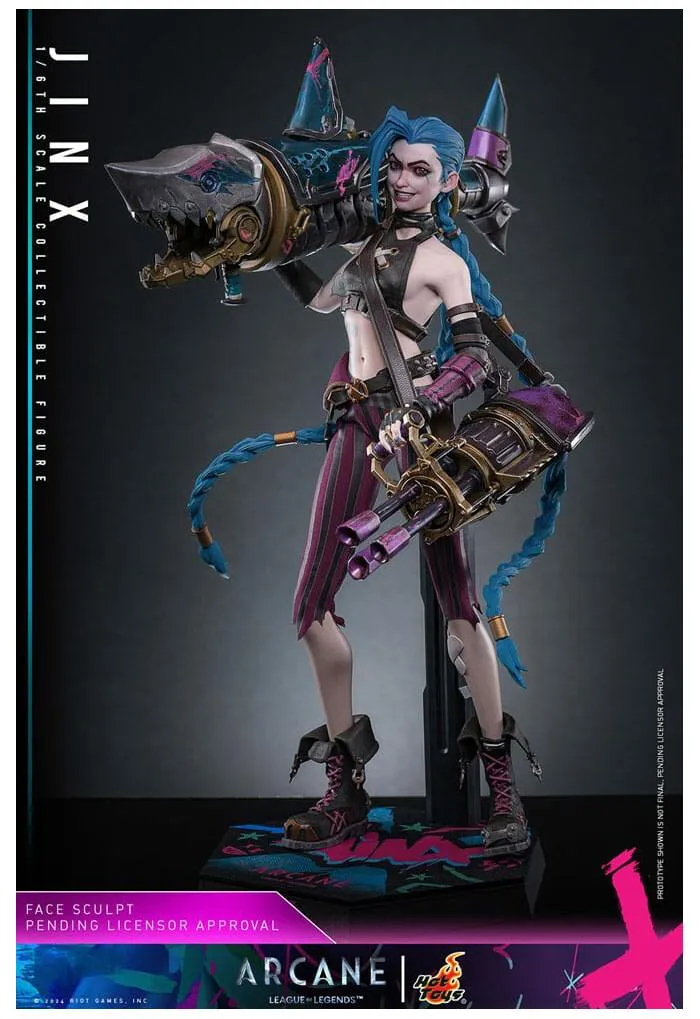 LEAGUES OF LEGENDS ARCANE - Jinx 1/6 Action Figure 12" TMS137