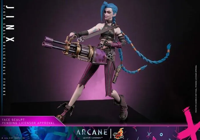 LEAGUES OF LEGENDS ARCANE - Jinx 1/6 Action Figure 12" TMS137