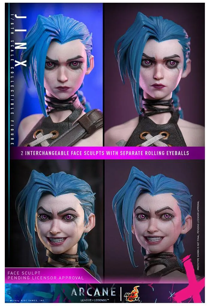 LEAGUES OF LEGENDS ARCANE - Jinx 1/6 Action Figure 12" TMS137