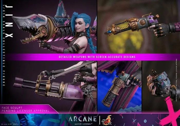 LEAGUES OF LEGENDS ARCANE - Jinx 1/6 Action Figure 12" TMS137