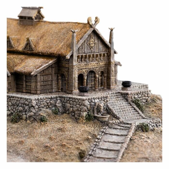 LORD OF THE RINGS - The Golden Hall of Edoras Polystone Statue