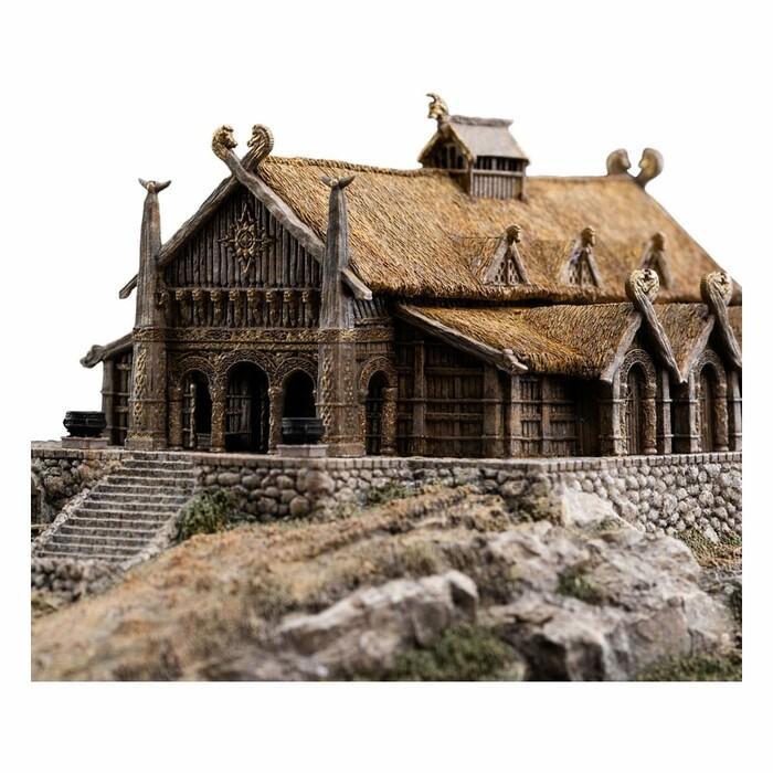 LORD OF THE RINGS - The Golden Hall of Edoras Polystone Statue