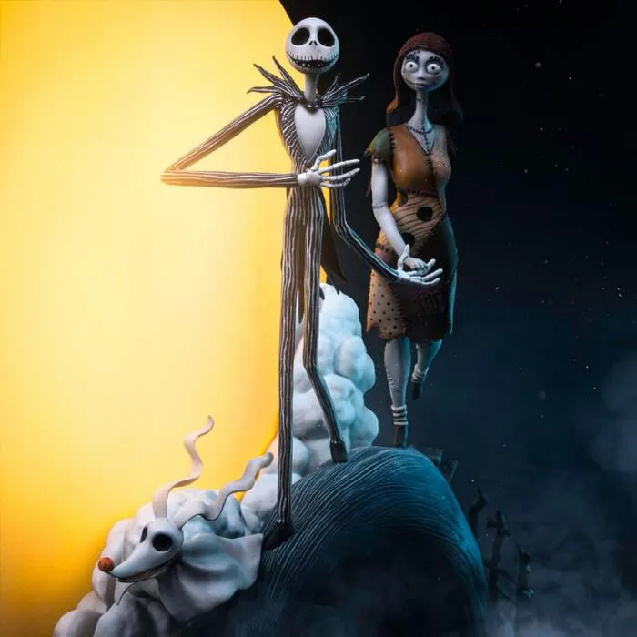 NIGHTMARE BEFORE CHRISTMAS - Jack and Sally 1/10 Deluxe Art Scale Statue
