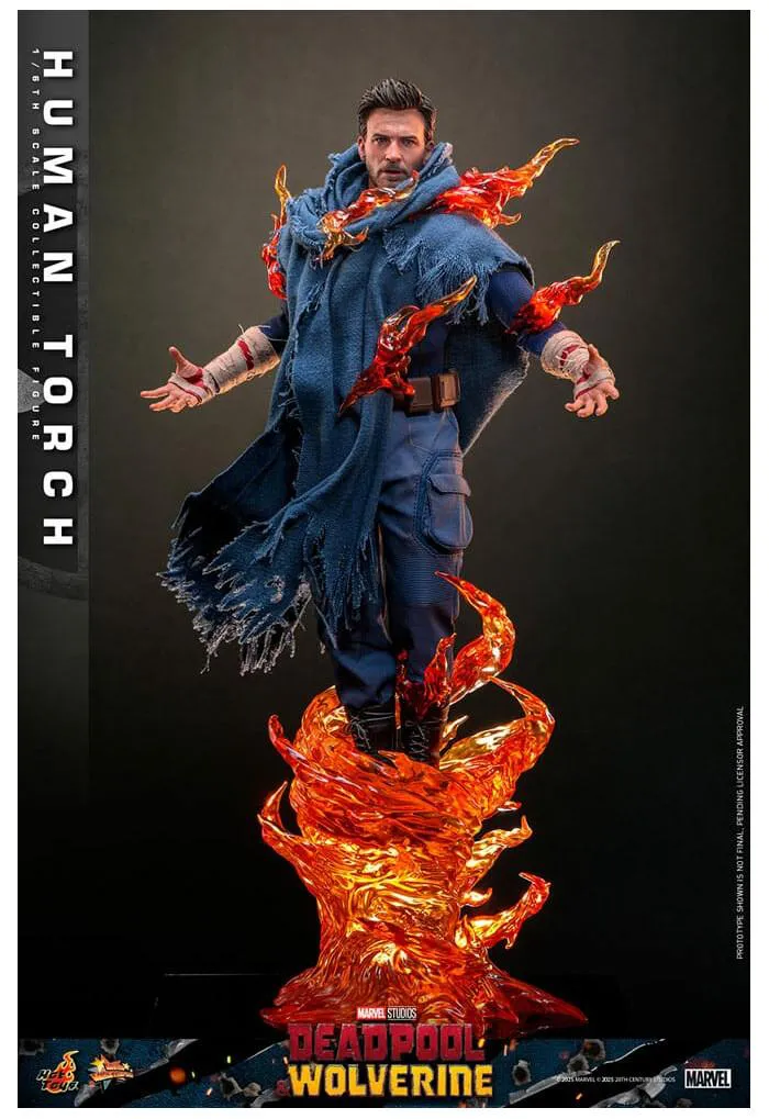 MARVEL - Deadpool & Wolverine - Human Torch 1/6 Action Figure 12" MMS789