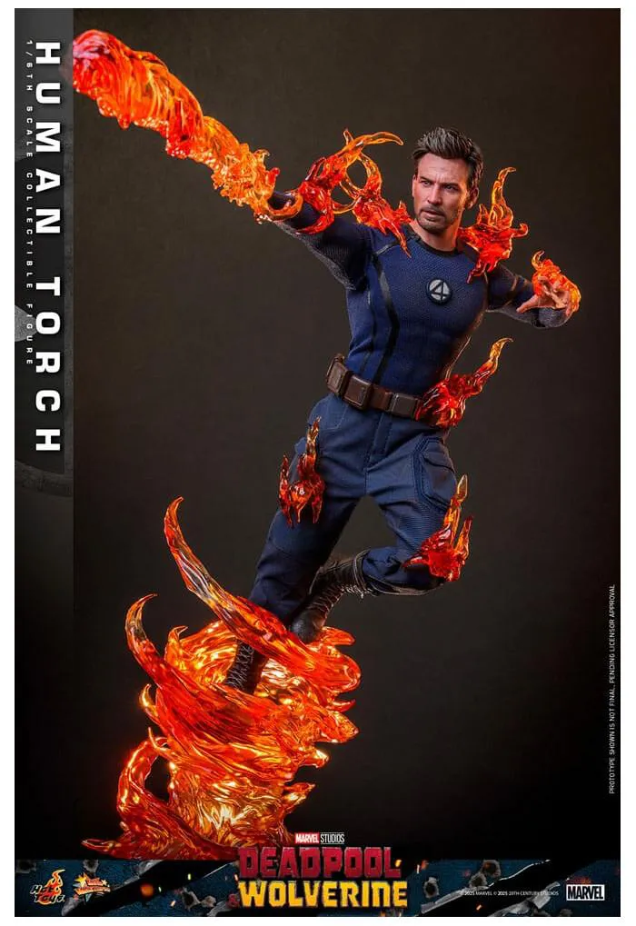 MARVEL - Deadpool & Wolverine - Human Torch 1/6 Action Figure 12" MMS789