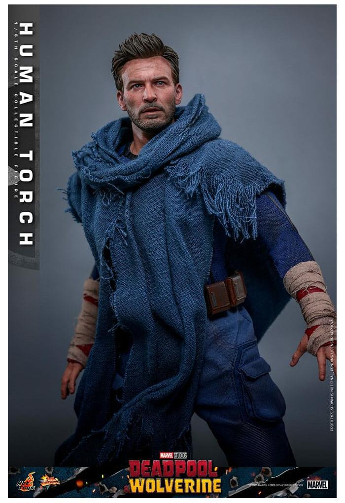 MARVEL - Deadpool & Wolverine - Human Torch 1/6 Action Figure 12" MMS789