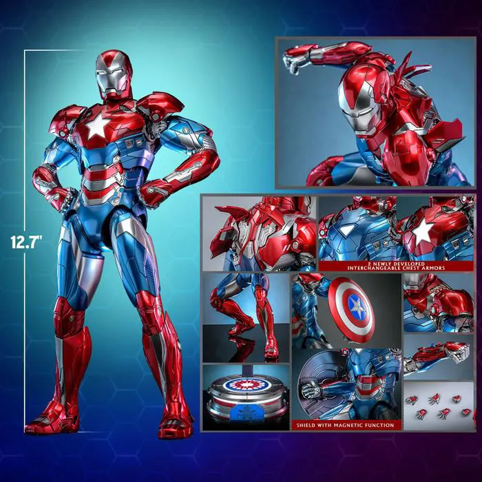 MARVEL - Iron Patriot 1/6 Action Figure 12" Exclusive CMS021-D68