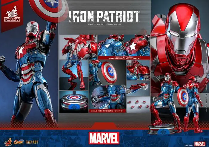MARVEL - Iron Patriot 1/6 Action Figure 12" Exclusive CMS021-D68