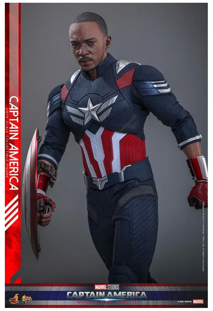 MARVEL - Captain America Brave New World - Captain America 1/6 Action Figure 12" MMS779
