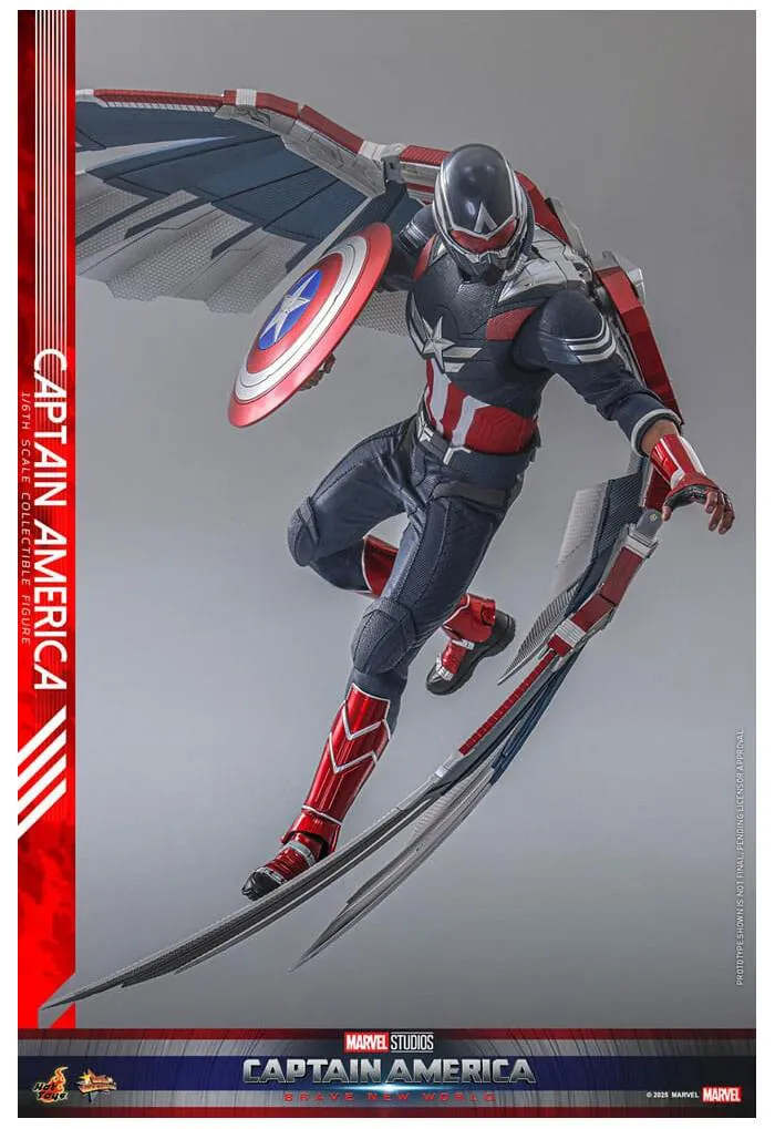 MARVEL - Captain America Brave New World - Captain America 1/6 Action Figure 12" MMS779
