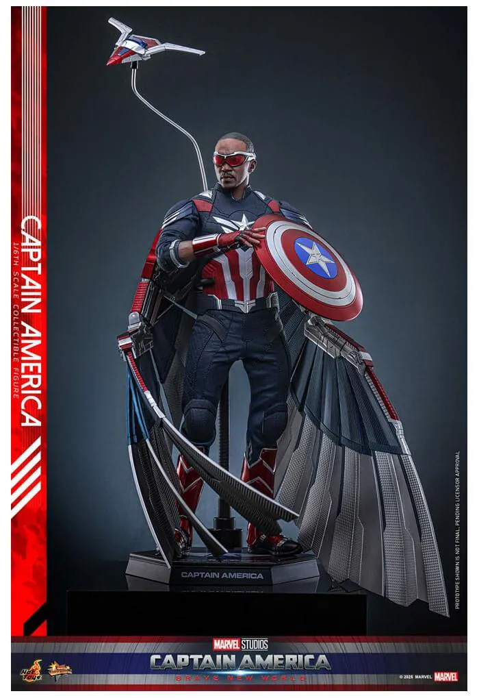 MARVEL - Captain America Brave New World - Captain America 1/6 Action Figure 12" MMS779