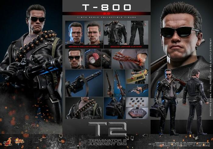 TERMINATOR 2 - T-800 2.0 1/6 Action Figure 12" MMS795