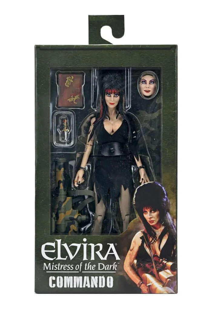 ELVIRA - Mistress of the Dark - Commando Elvira Clothed Action Figure
