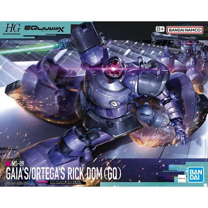 GUNDAM - 1/144 MS-09 Gaia / Ortega Rick Dom GQ Model Kit HGGQ # 009