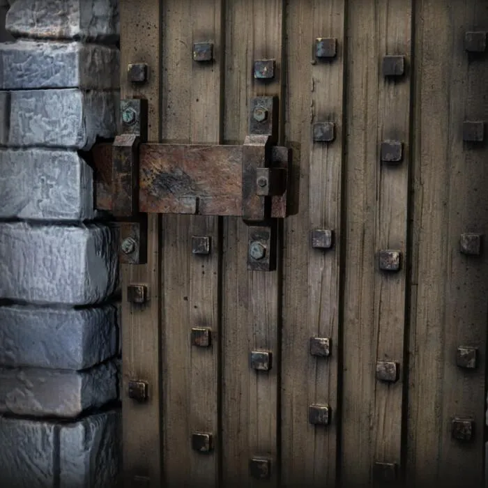 UNIVERSAL MONSTERS - Frankenstein The Castle Door 1/6 Polystone Diorama