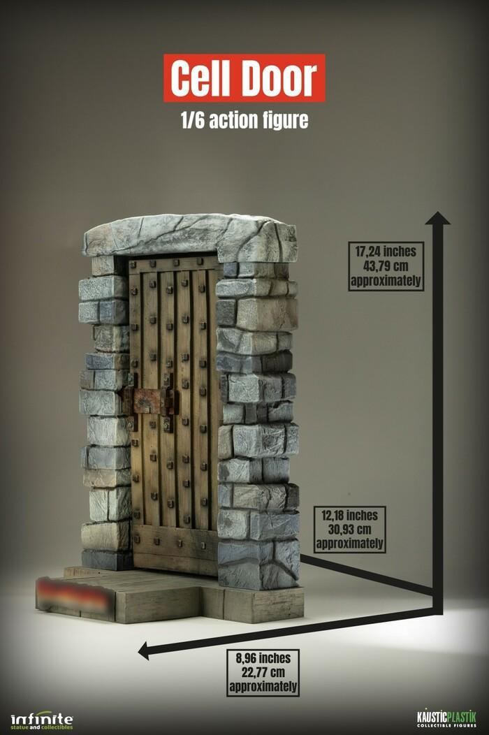 UNIVERSAL MONSTERS - Frankenstein The Castle Door 1/6 Polystone Diorama