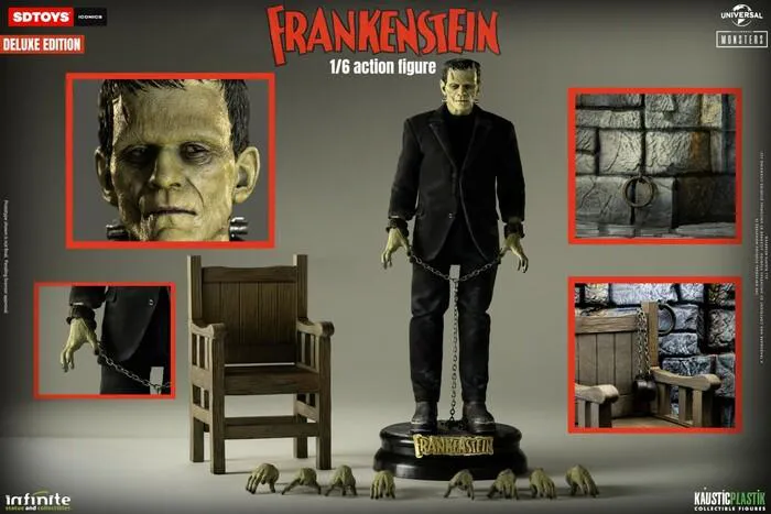 UNIVERSAL MONSTERS - Frankenstein Monster 1/6 Action Figure 12" Deluxe Edition