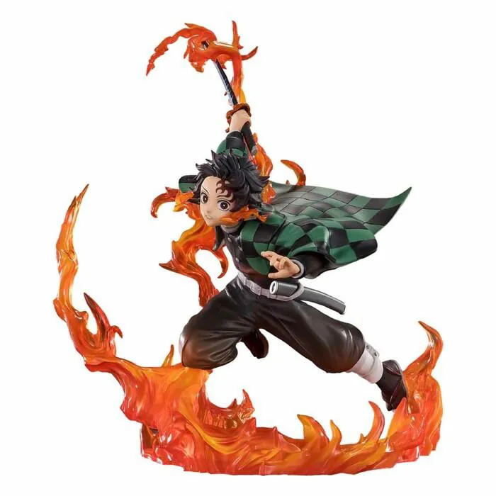 DEMON SLAYER - KIMETSU NO YAIBA - Figuarts ZERO Tanjiro Kamado Kyojuro Rengoku's Sword Guard Ver. Pvc Figure