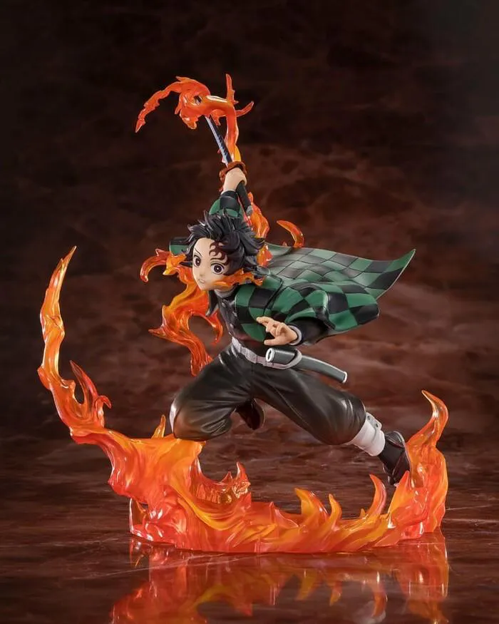 DEMON SLAYER - KIMETSU NO YAIBA - Figuarts ZERO Tanjiro Kamado Kyojuro Rengoku's Sword Guard Ver. Pvc Figure