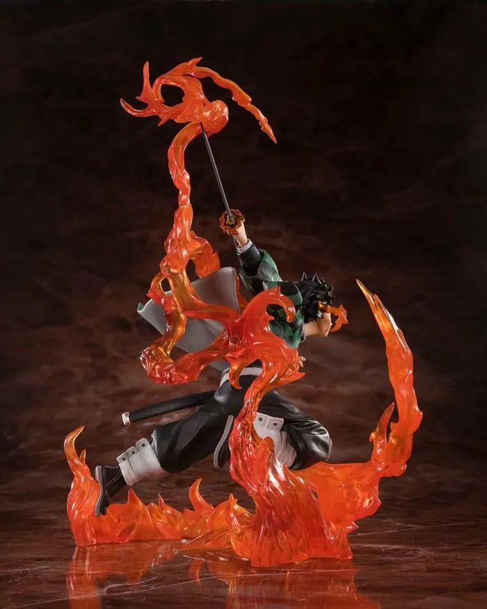 DEMON SLAYER - KIMETSU NO YAIBA - Figuarts ZERO Tanjiro Kamado Kyojuro Rengoku's Sword Guard Ver. Pvc Figure