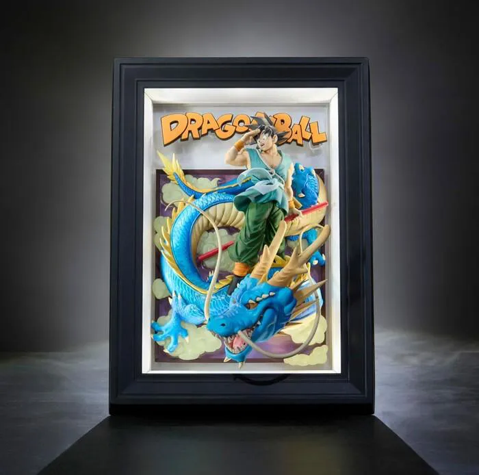 DRAGON BALL Z - Tamashii Art 3D Relief Picture Son Goku & Dragon