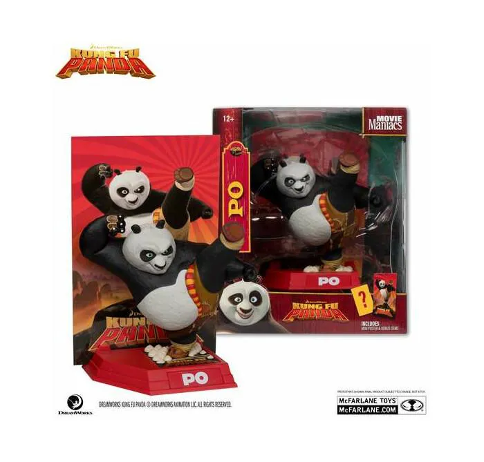 KUNG FU PANDA - Movie Maniacs - Po Action Figure