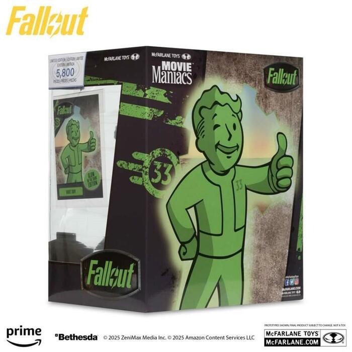 FALLOUT - Movie Maniacs - Vault Boy Glow in the Dark Action Figure