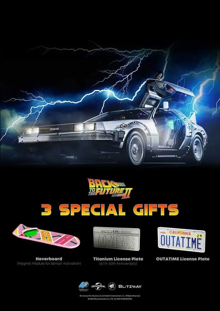 RITORNO AL FUTURO - Back to the Future II - DeLorean Time Machine 1/6 Premium UMS Vehicle