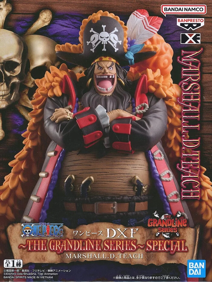 ONE PIECE - The Grandline Men Special - Marshall D. Teach Pvc Figure - Damaged Box