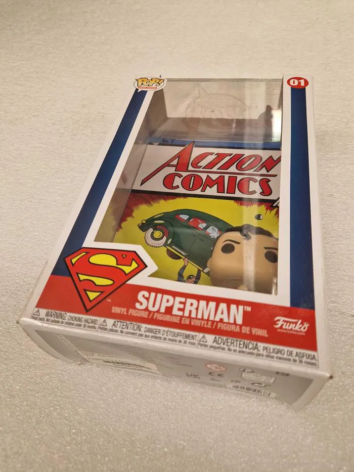 POP! Comic Cover #01 - Dc Comics - Superman Action Comic Vinyl Figure - Damaged Box