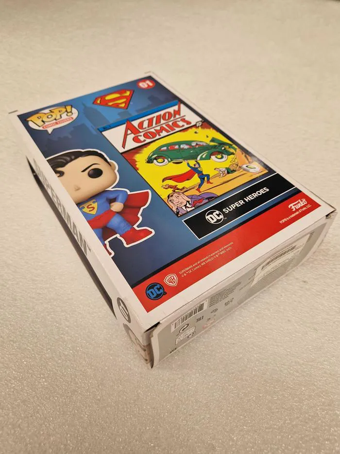POP! Comic Cover #01 - Dc Comics - Superman Action Comic Vinyl Figure - Damaged Box