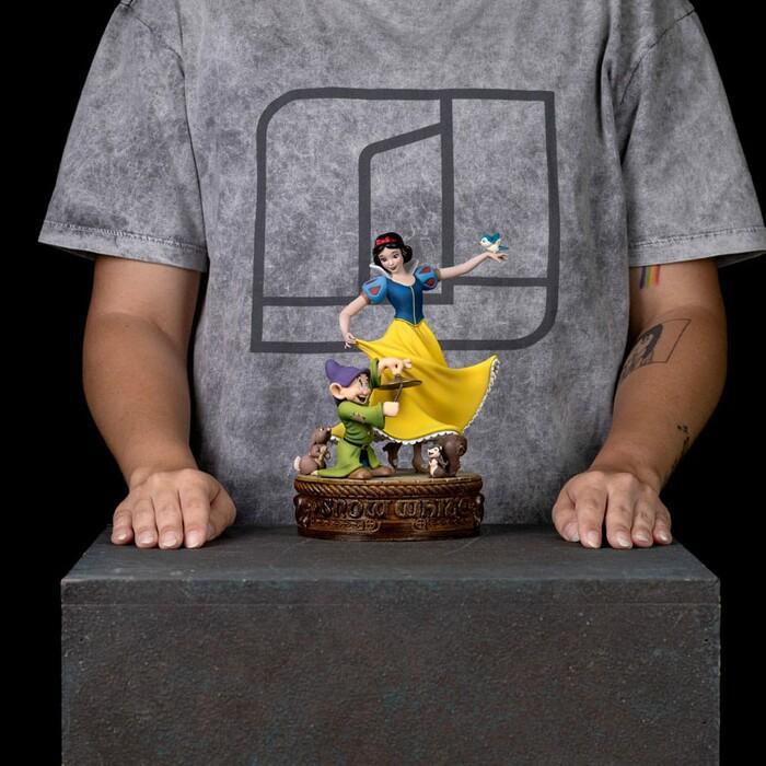 DISNEY - Snow White and the Seven Dwarfs - Snow White and Dopey 1/10 Art Scale Statue