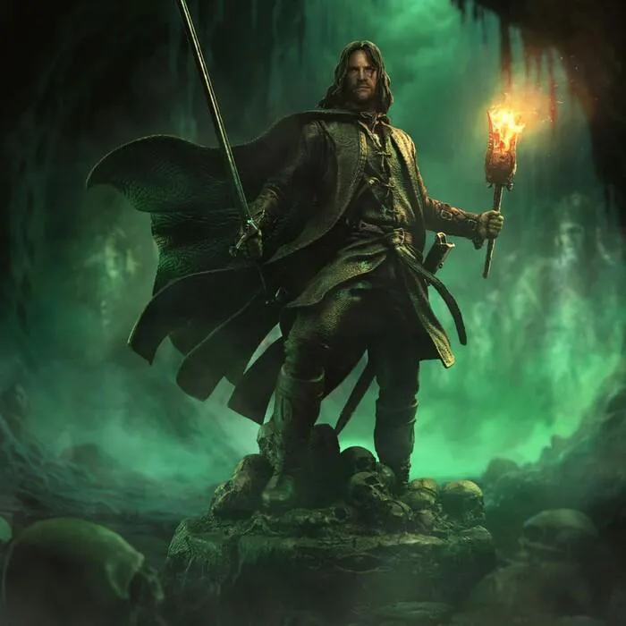 LORD OF THE RINGS - Aragorn Unleashed 1/10 Art Scale Statue