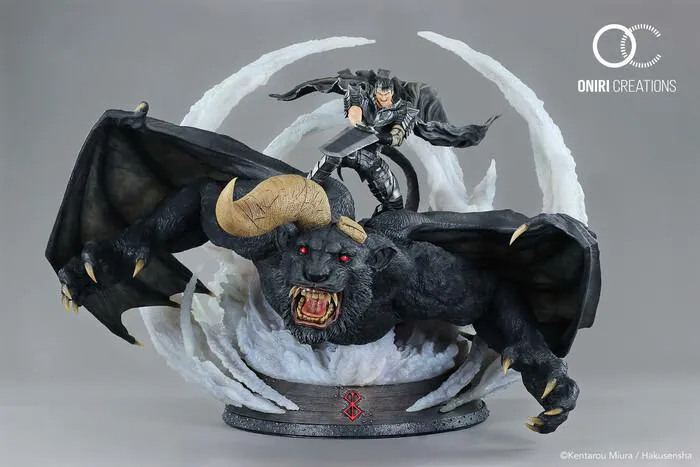 BERSERK - Guts & Zodd VS Ganishka Epic Diorama Polystone Statue