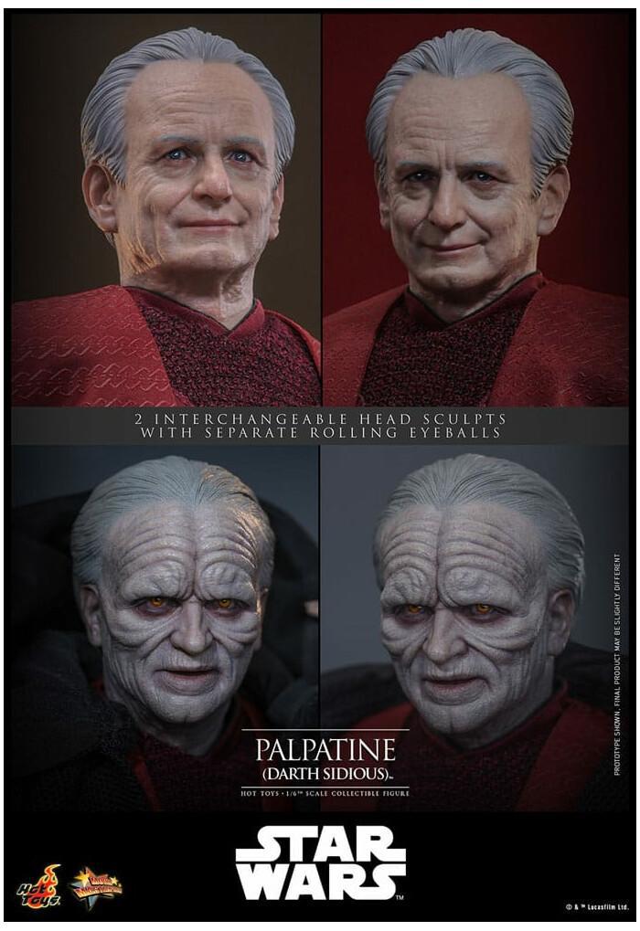 STAR WARS - Episode III - Revenge of the Sith - Palpatine Darth Sidious 1/6 Action Figure 12" MMS805