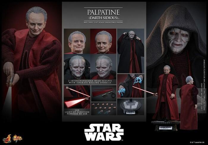 STAR WARS - Episode III - Revenge of the Sith - Palpatine Darth Sidious 1/6 Action Figure 12" MMS805